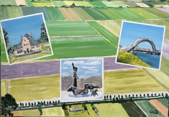 Beemster/Purmerend. Te zien tijdens Kunst in de Etalage.